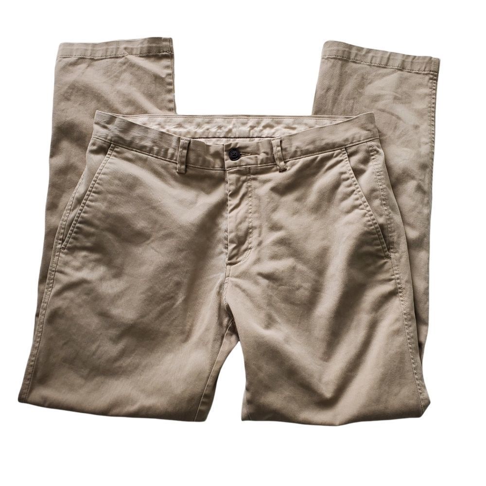 KENNETH COLE REACTION MEN'S KAHKI PANTS SIZE 34X30 FLAT FRONT